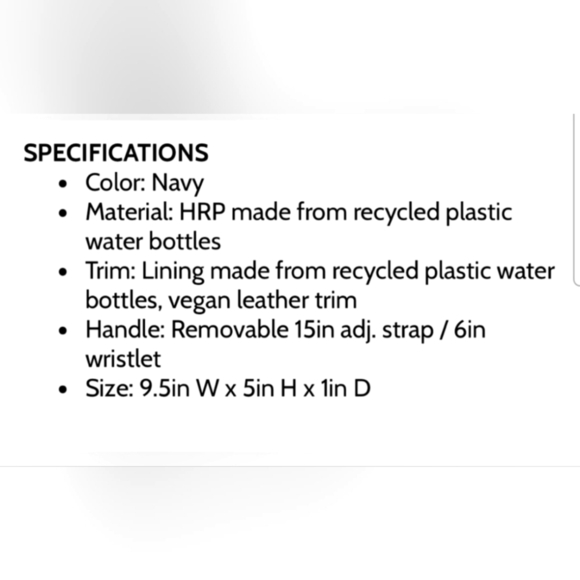 Mona B Posie Crossbody Wristlet Wallet Navy Blue - Picture 5 of 12